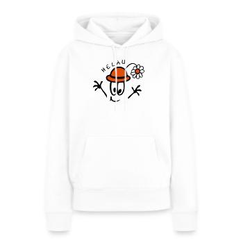Carnaval Helau - Sweat à capuche Premium bio Femme - blanc - Devant - Julia (174cm)