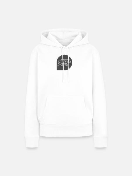 Bear, Bär - Frauen Premium Bio Hoodie - Weiß