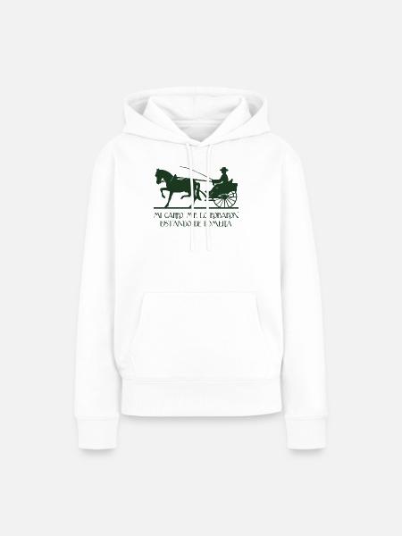 Mein Wagen - Frauen Premium Bio Hoodie - Weiß