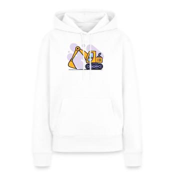 Kids Bagger Spielzeug - Frauen Premium Bio Hoodie - Weiß - Vorne - Julia (174cm)