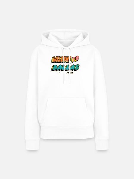 Welcome to Dallas Texas Design - Frauen Premium Bio Hoodie - Weiß