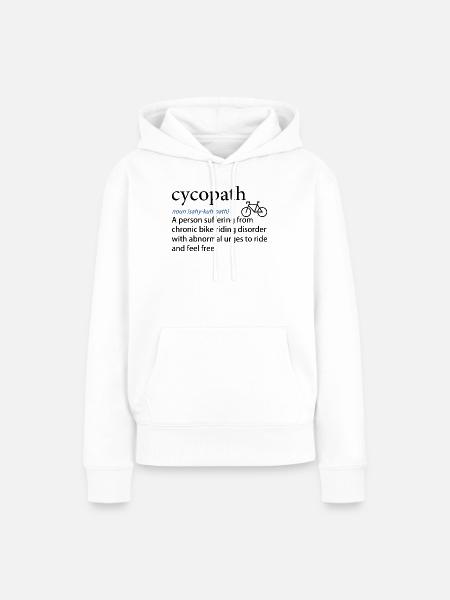 Noun Path phonetischer Druck - Frauen Premium Bio Hoodie - Weiß