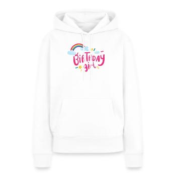 Birthday Girl Rainbow Sparkle - Women’s Premium Organic Hoodie - white - Front - Julia (174cm)