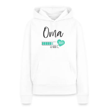Oma Loading 2023 Herz Junge Werdende Großmutter - Frauen Premium Bio Hoodie - Weiß - Vorne - Julia (174cm)