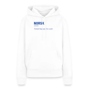 NORWEGEN Norway Norwegische Sprache Norwegisch - Frauen Premium Bio Hoodie - Weiß - Vorne - Julia (174cm)