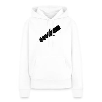 Stecker Wandstecker für Schraube - Frauen Premium Bio Hoodie - Weiß - Vorne - Julia (174cm)