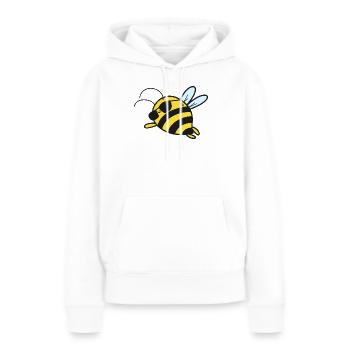 Biene Bienen - Frauen Premium Bio Hoodie - Weiß - Vorne - Julia (174cm)