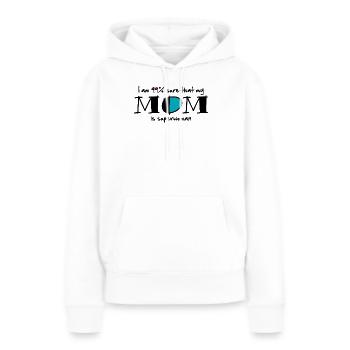 99% Superwoman (eng) - Frauen Premium Bio Hoodie - Weiß - Vorne - Julia (174cm)