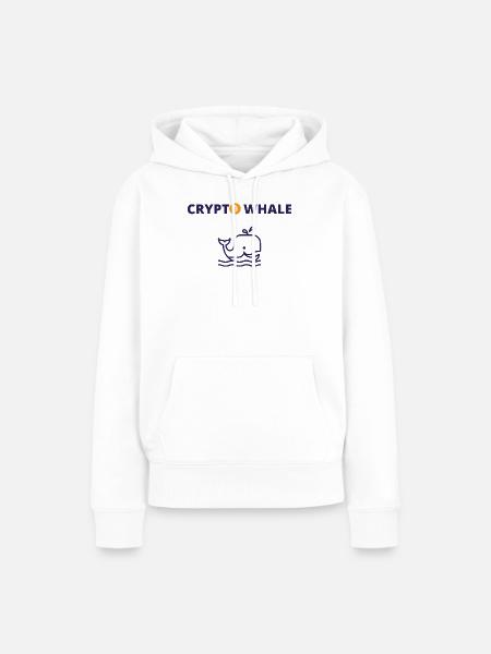Krypto-Wal - Frauen Premium Bio Hoodie - Weiß