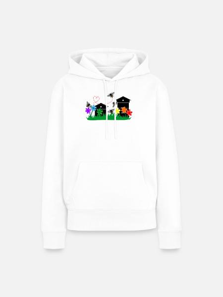 Honiggewächshäuser - Frauen Premium Bio Hoodie - Weiß