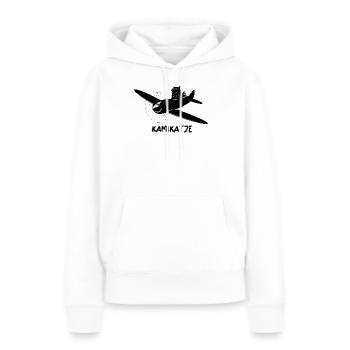 Kamikatze - Frauen Premium Bio Hoodie - Weiß - Vorne - Julia (174cm)