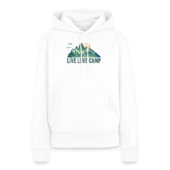 Live Liebescamp - Frauen Premium Bio Hoodie - Weiß - Vorne - Julia (174cm)