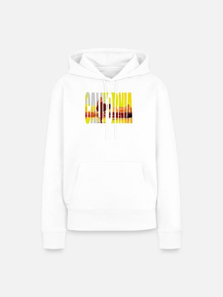 KALIFORNIEN - Frauen Premium Bio Hoodie - Weiß