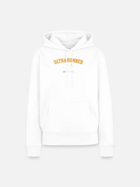 Ultra Runner - Frauen Premium Bio Hoodie - Weiß