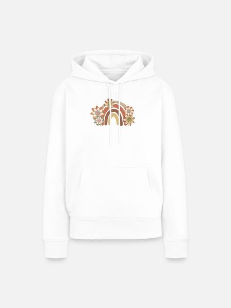 Regenbogen Boho, Bohême - Frauen Premium Bio Hoodie - Weiß
