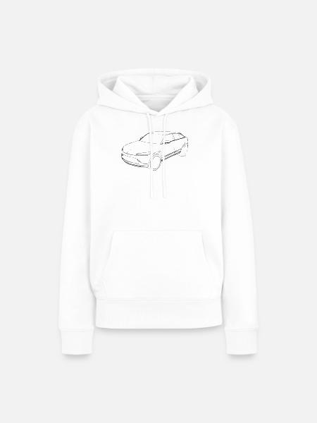 Mullen 5 - Frauen Premium Bio Hoodie - Weiß
