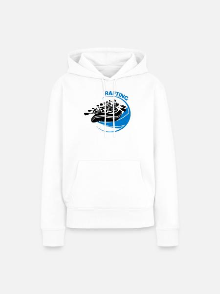 Rafting - Frauen Premium Bio Hoodie - Weiß