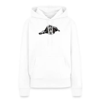 Pointer German Shorthair - Women’s Premium Organic Hoodie - white - Front - Julia (174cm)
