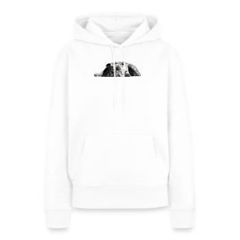 Bulldogge Bulldog - Sweat à capuche Premium bio Femme - blanc - Devant - Julia (174cm)