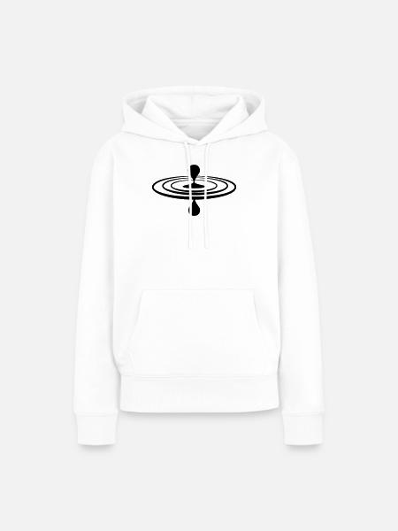 Drop Wasser Achtsamkeit Logo - Frauen Premium Bio Hoodie - Weiß