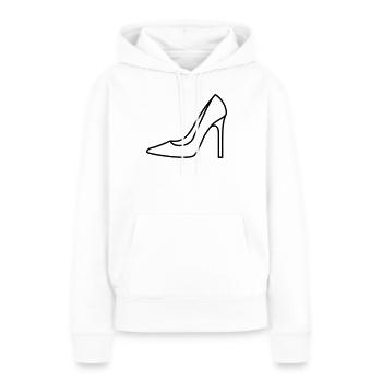High Heel Icon Chaussure Femmes Femmes Contour Personnalisable - Sweat à capuche Premium bio Femme - blanc - Devant - Julia (174cm)