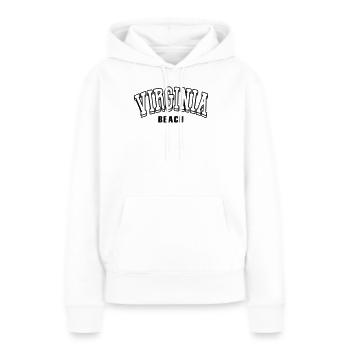virginia shirt - Frauen Premium Bio Hoodie - Weiß - Vorne - Julia (174cm)