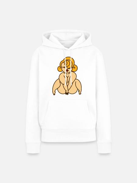 amazing curvy - Frauen Premium Bio Hoodie - Weiß