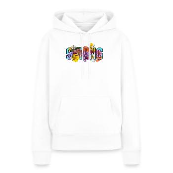 Blaue Quelle - Frauen Premium Bio Hoodie - Weiß - Vorne - Julia (174cm)