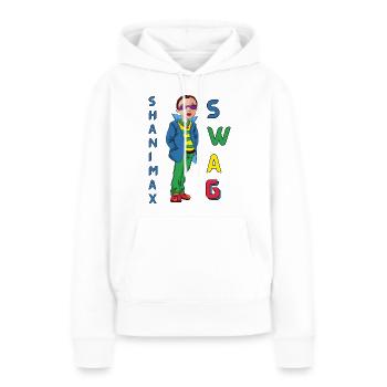 Swag Collections - Frauen Premium Bio Hoodie - Weiß - Vorne - Julia (174cm)