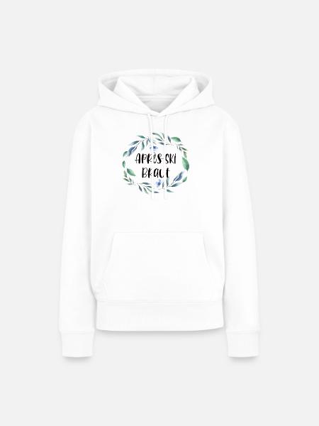 Junggesellenabschied Après Ski Braut Geschenk - Frauen Premium Bio Hoodie - Weiß