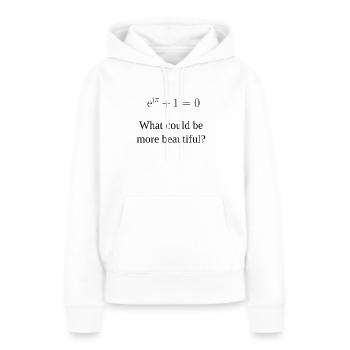 Euler-Formel - Frauen Premium Bio Hoodie - Weiß - Vorne - Julia (174cm)