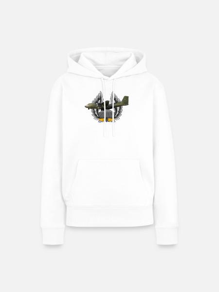 C-160 Transall - Frauen Premium Bio Hoodie - Weiß