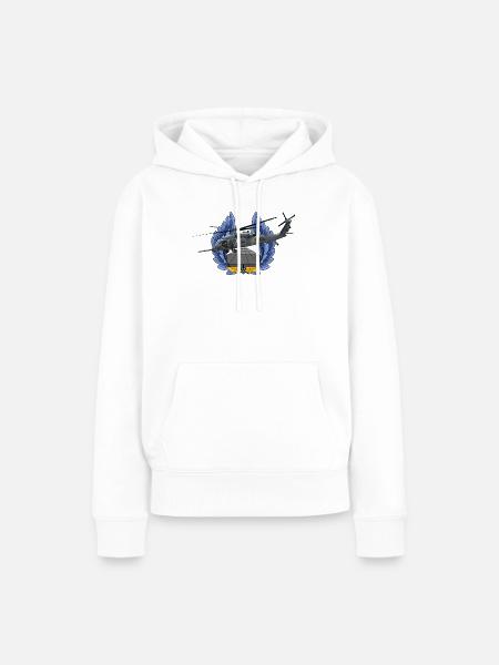 UH-60 Black Hawk - Frauen Premium Bio Hoodie - Weiß