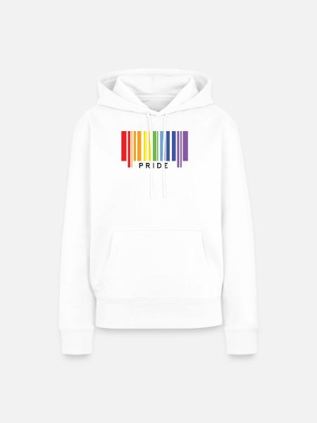 LGBTQ+ Stolz - Frauen Premium Bio Hoodie - Weiß