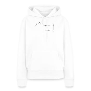 Sternenbild Grosser Wagen - Frauen Premium Bio Hoodie - Weiß - Vorne - Julia (174cm)