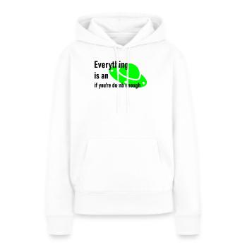 Ufo - Frauen Premium Bio Hoodie - Weiß - Vorne - Julia (174cm)