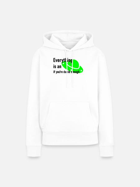 Ufo - Frauen Premium Bio Hoodie - Weiß