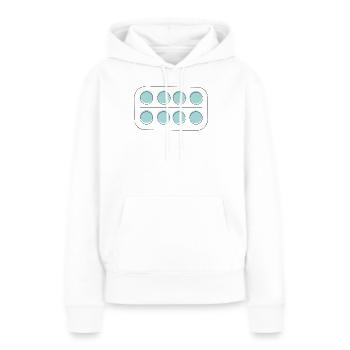 Medikamente Pillen Packung - Frauen Premium Bio Hoodie - Weiß - Vorne - Julia (174cm)