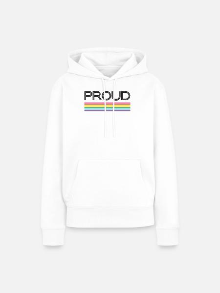 Pride Month LGBT - Stolz! - Frauen Premium Bio Hoodie - Weiß