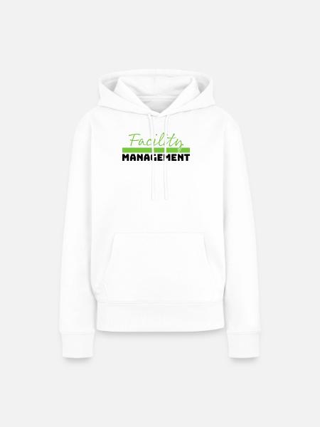 Tshirt Facility Management green schwarz - Frauen Premium Bio Hoodie - Weiß
