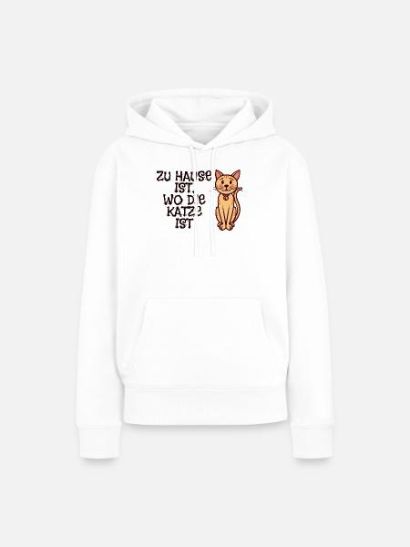 Haustiere Katze Statement Heimtier Kuscheltier - Frauen Premium Bio Hoodie - Weiß