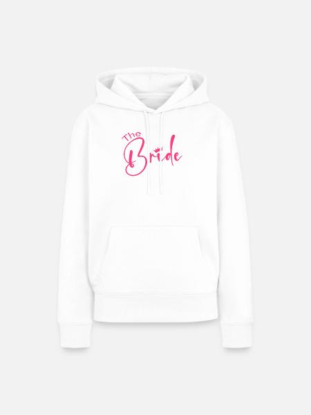 Team Bride -Krone! - Frauen Premium Bio Hoodie - Weiß
