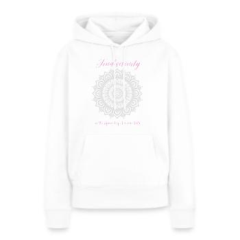 Mandala - Frauen Premium Bio Hoodie - Weiß - Vorne - Julia (174cm)
