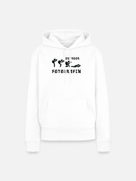 Outdoor Fotografin - Frauen Premium Bio Hoodie - Weiß