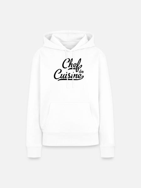 Chef de Cuisine - Frauen Premium Bio Hoodie - Weiß