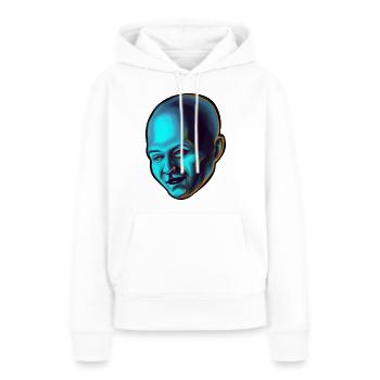 Perlmutt-Flirt - Frauen Premium Bio Hoodie - Weiß - Vorne - Julia (174cm)
