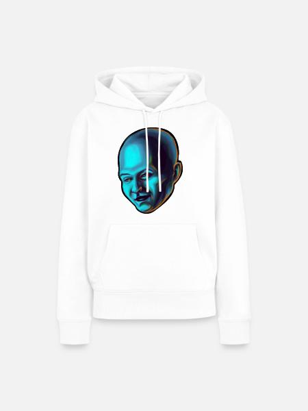 Perlmutt-Flirt - Frauen Premium Bio Hoodie - Weiß