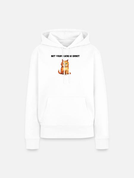 Not your fucking ernst - Frauen Premium Bio Hoodie - Weiß