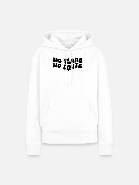 No Fears No Limits - Frauen Premium Bio Hoodie - Weiß