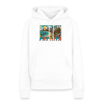 Pattaya Thailand Party Design - Frauen Premium Bio Hoodie - Weiß - Vorne - Julia (174cm)